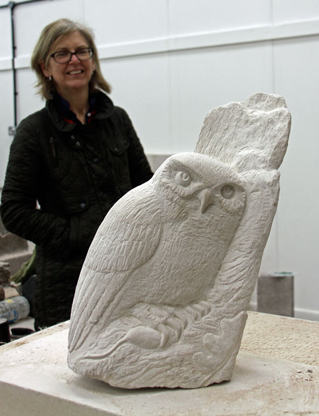 ann with owl